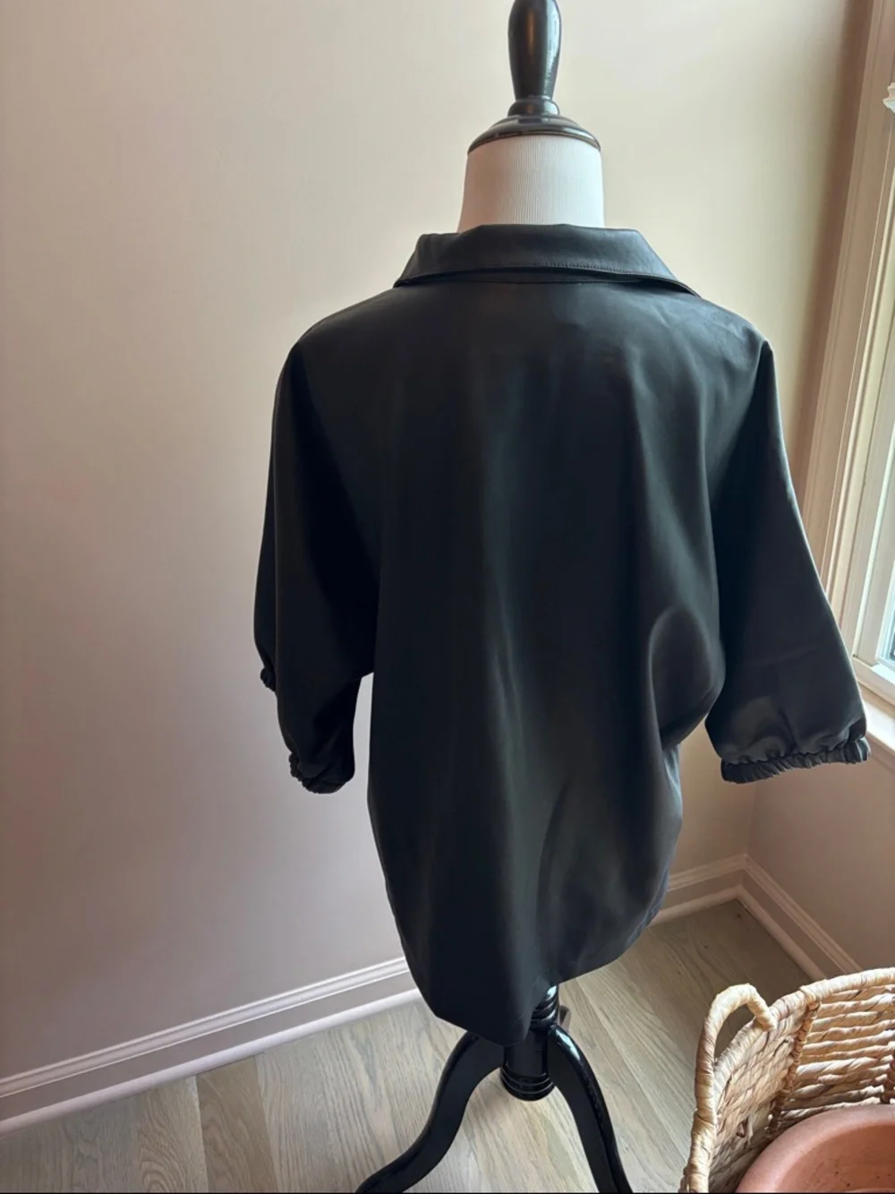 EMILY MCCARTHY POPPY TOP Black Size Small MSRP $198 - Picture 6 of 9